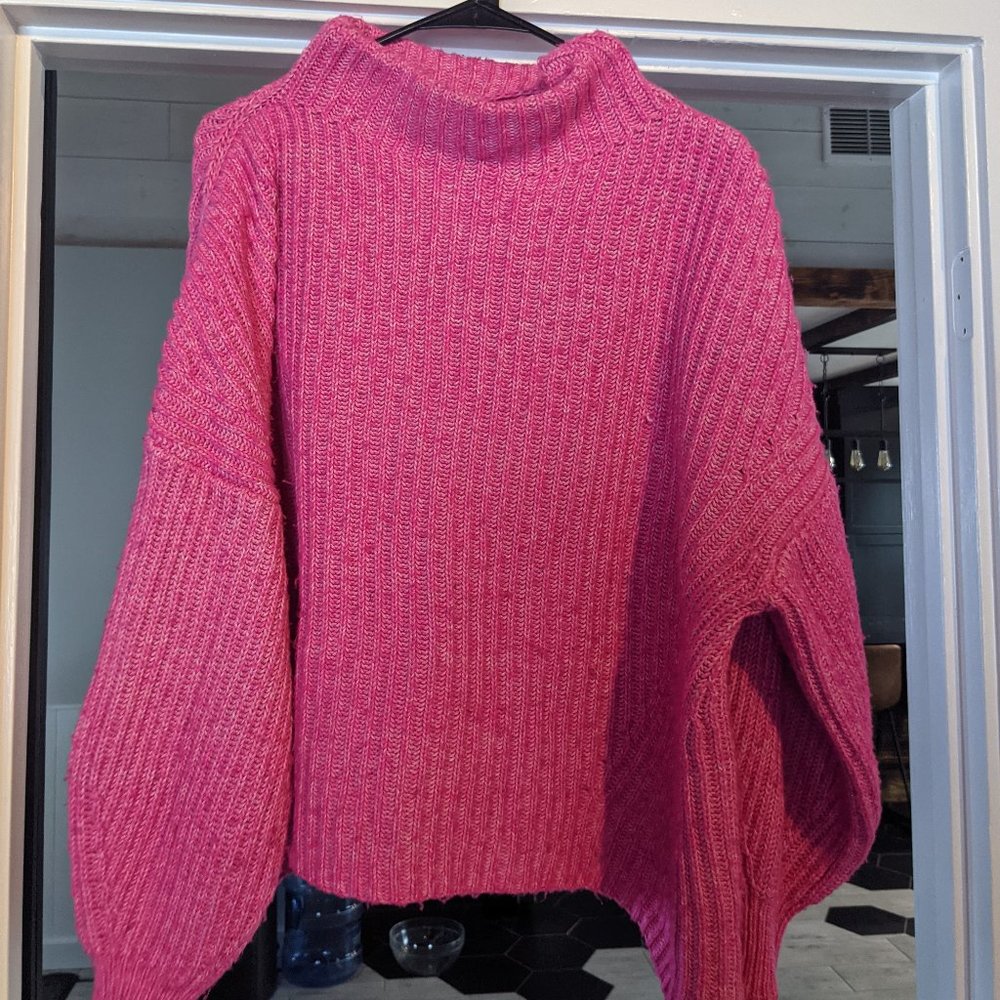 Cable knit sweater
